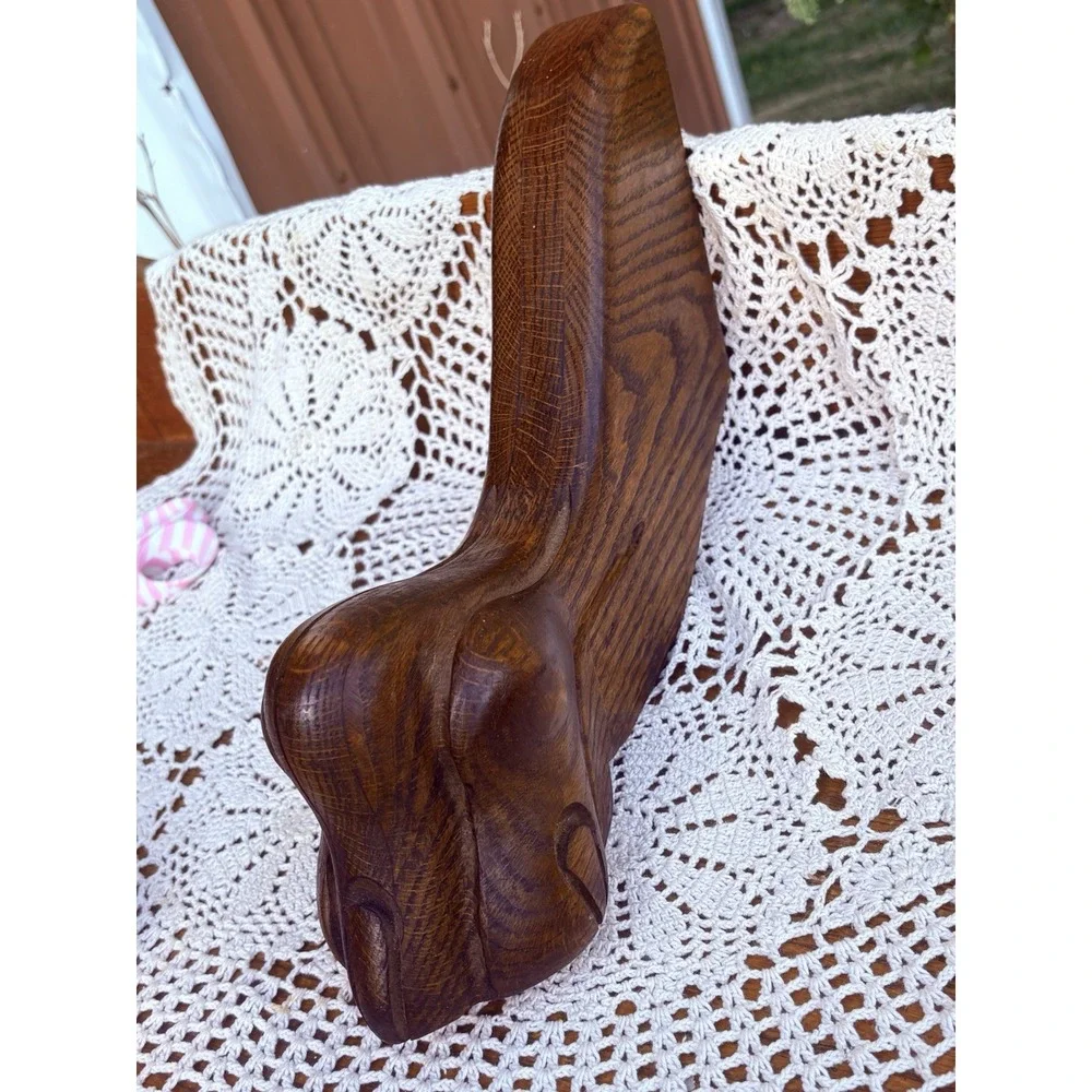 Antique Hand Carved Victorian Oak Wood Claw Foot Table Leg Farmhouse Decor